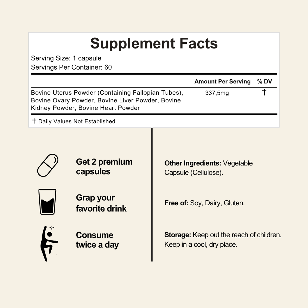Truly Fem - Female Optimized Beef Organ Supplement