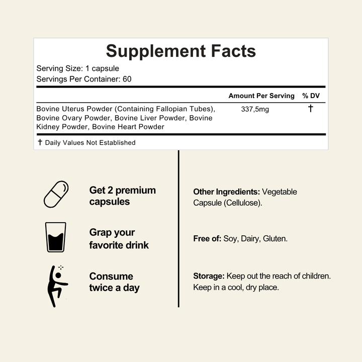Truly Fem - Female Optimized Beef Organ Supplement